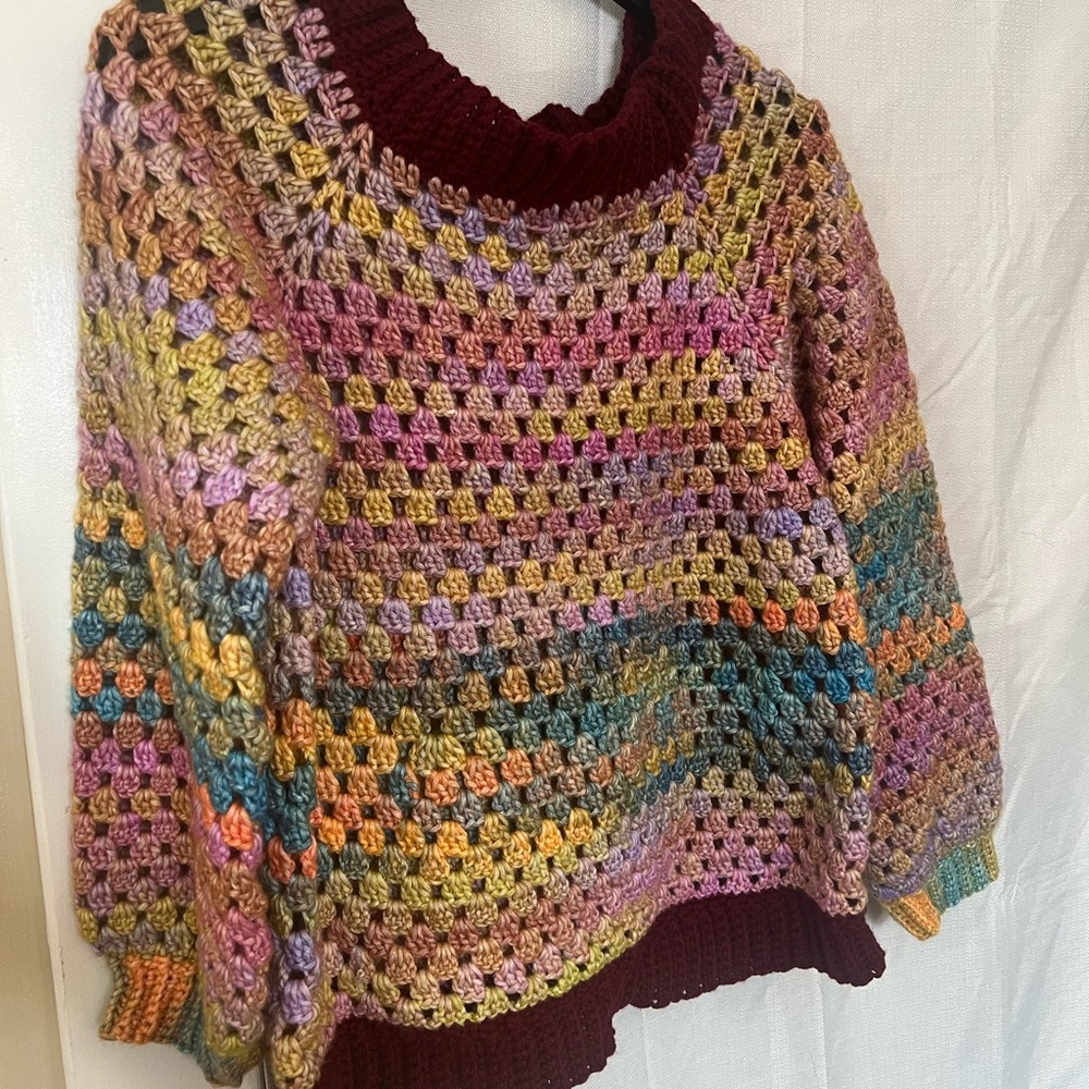 Handmade crochet sweater